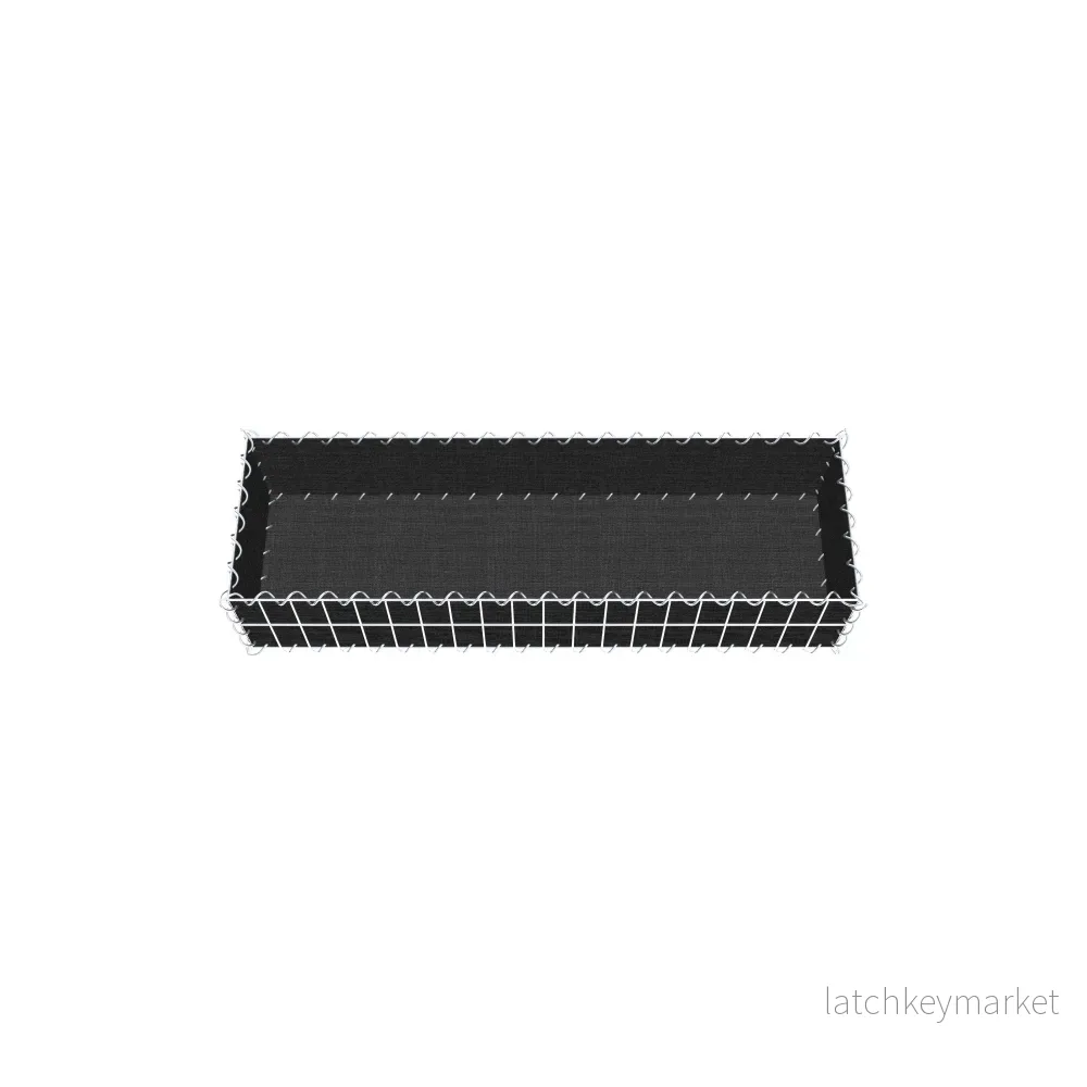 Grön gabion med fleece 100 cm x 20 cm x 30 cm (L x H x D), maskstorlek 5 cm x 10 cm, spiral - Bild 3
