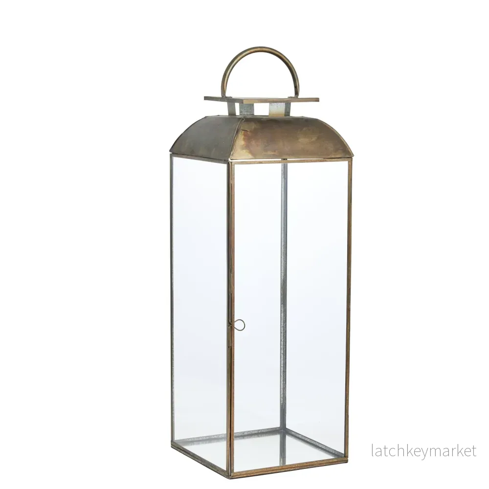Sigrid lykta H62 cm. antikt guld Sigrid lykta H62 cm. antikt guld