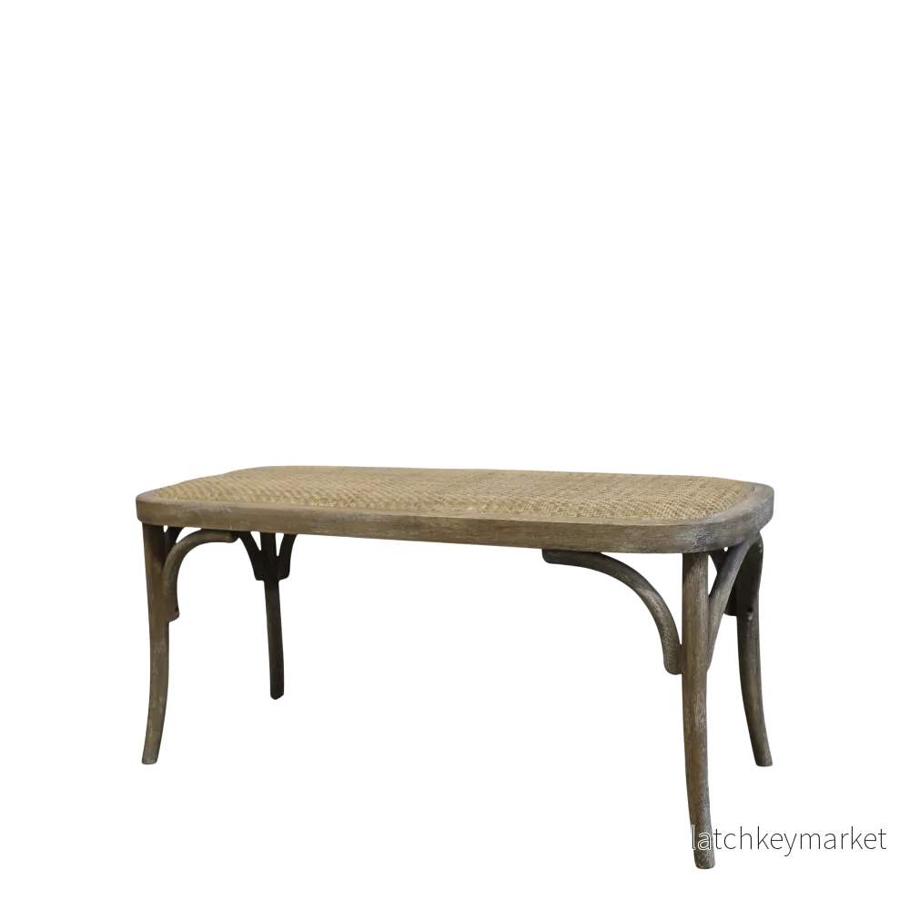 Chic Antique Sittbänk med flätad sits Chic Antique Sittbänk med flätad sits