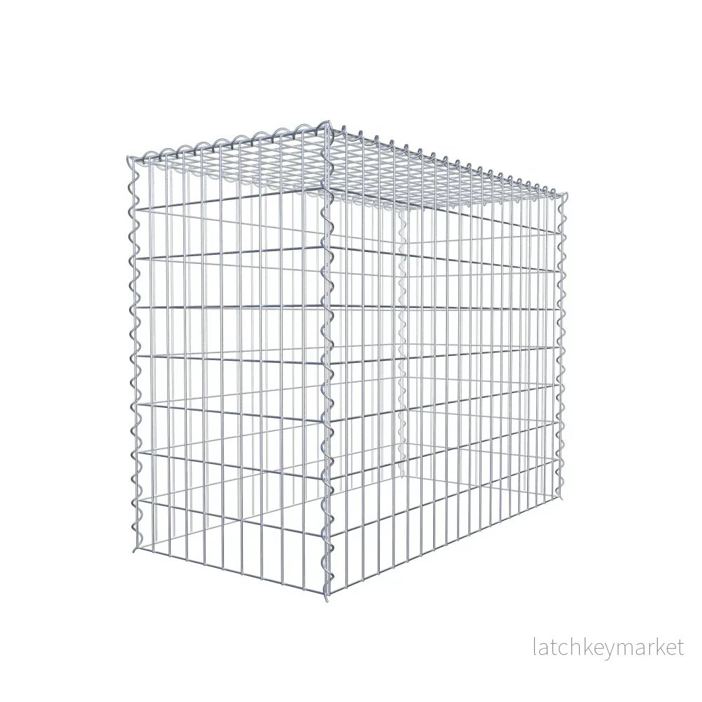 Extra gabion typ 3 100 cm x 80 cm x 50 cm (L x H x D), maskstorlek 5 cm x 10 cm, spiral - Bild 3