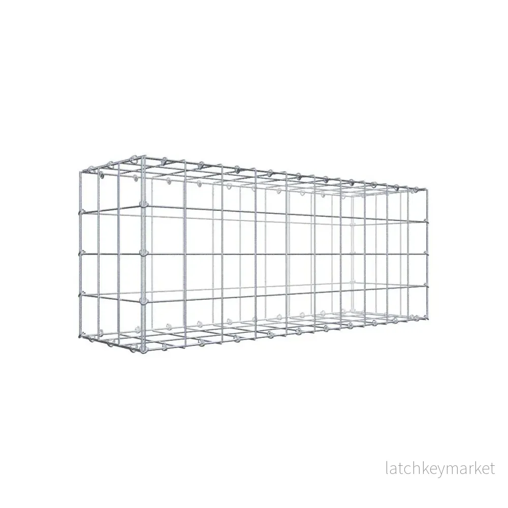 Gabion 100 cm x 40 cm x 30 cm (L x H x D), maskstorlek 10 cm x 10 cm, C-ring Gabion 100 cm x 40 cm x 30 cm (L x H x D), maskstorlek 10 cm x 10 cm, C-ring
