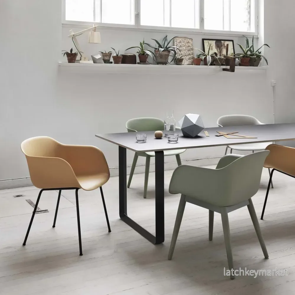 Fiber Armchair Wood Base - Bild 3
