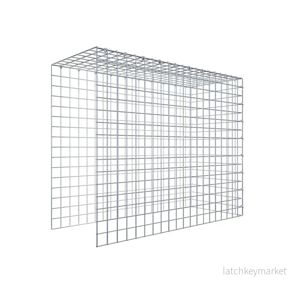 Extra gabion typ 4 100 cm x 80 cm x 40 cm (L x H x D), maskstorlek 5 cm x 5 cm, C-ring Extra gabion typ 4 100 cm x 80 cm x 40 cm (L x H x D), maskstorlek 5 cm x 5 cm, C-ring