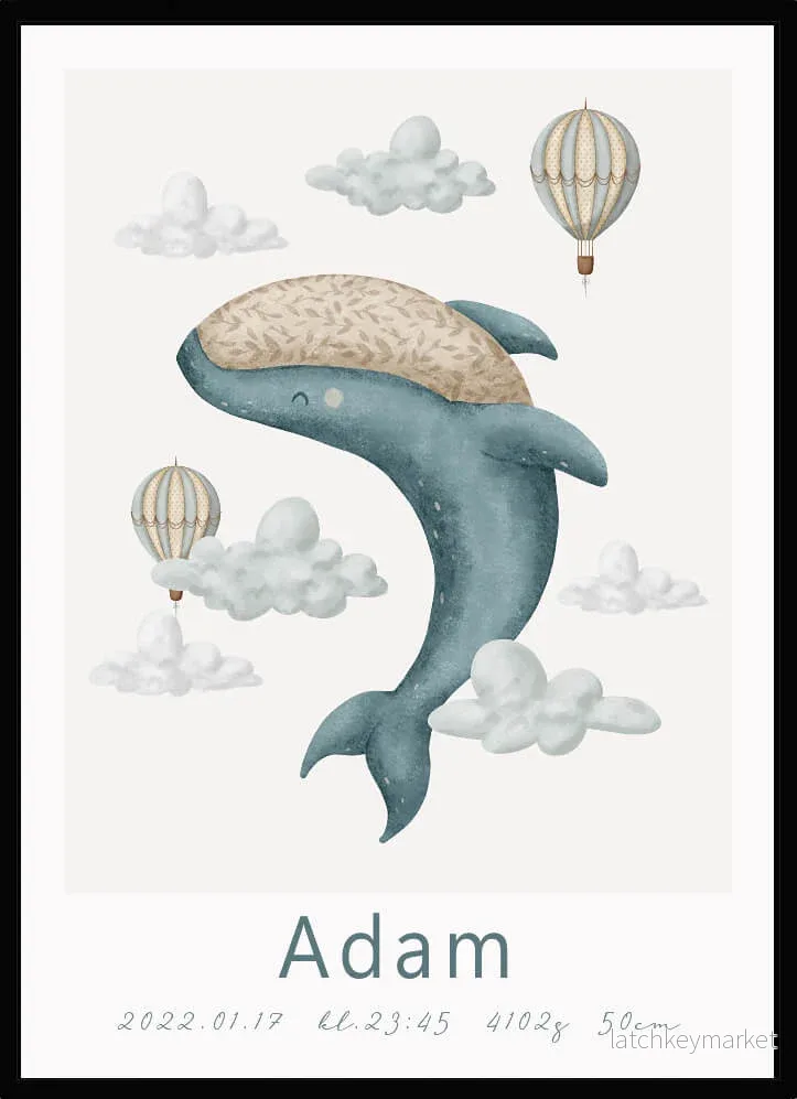 Namntavla Whale