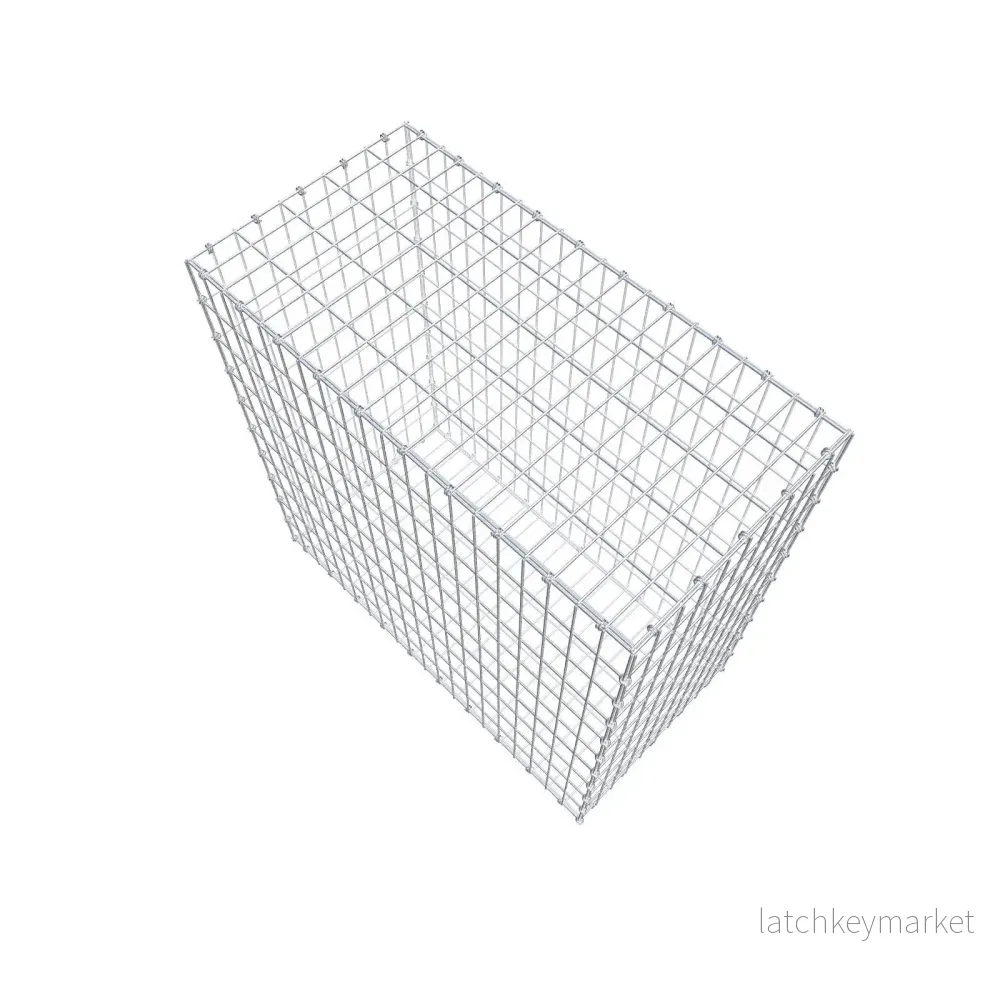 Gabion 100 cm x 100 cm x 50 cm (L x H x D), maskstorlek 5 x 10 cm, spiralring - Bild 3