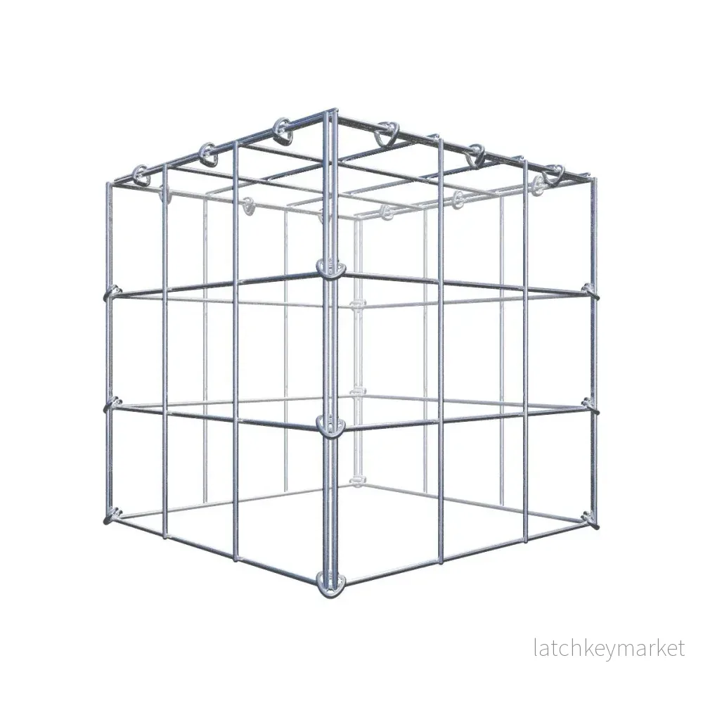 Extra gabion typ 3 30 cm x 30 cm x 30 cm (L x H x D), maskstorlek 10 cm x 10 cm, C-ring Extra gabion typ 3 30 cm x 30 cm x 30 cm (L x H x D), maskstorlek 10 cm x 10 cm, C-ring