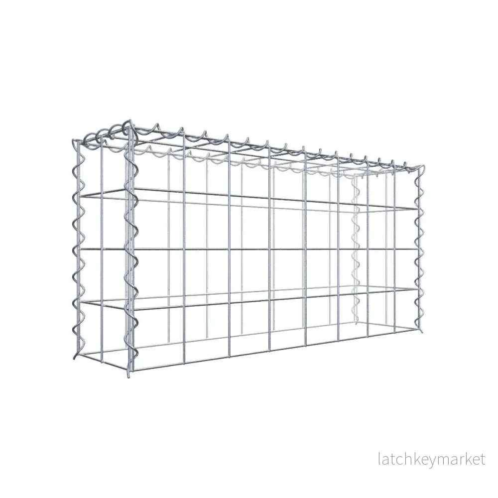 Extra gabion typ 3 80 cm x 40 cm x 20 cm (L x H x D), maskstorlek 10 cm x 10 cm, spiral Extra gabion typ 3 80 cm x 40 cm x 20 cm (L x H x D), maskstorlek 10 cm x 10 cm, spiral