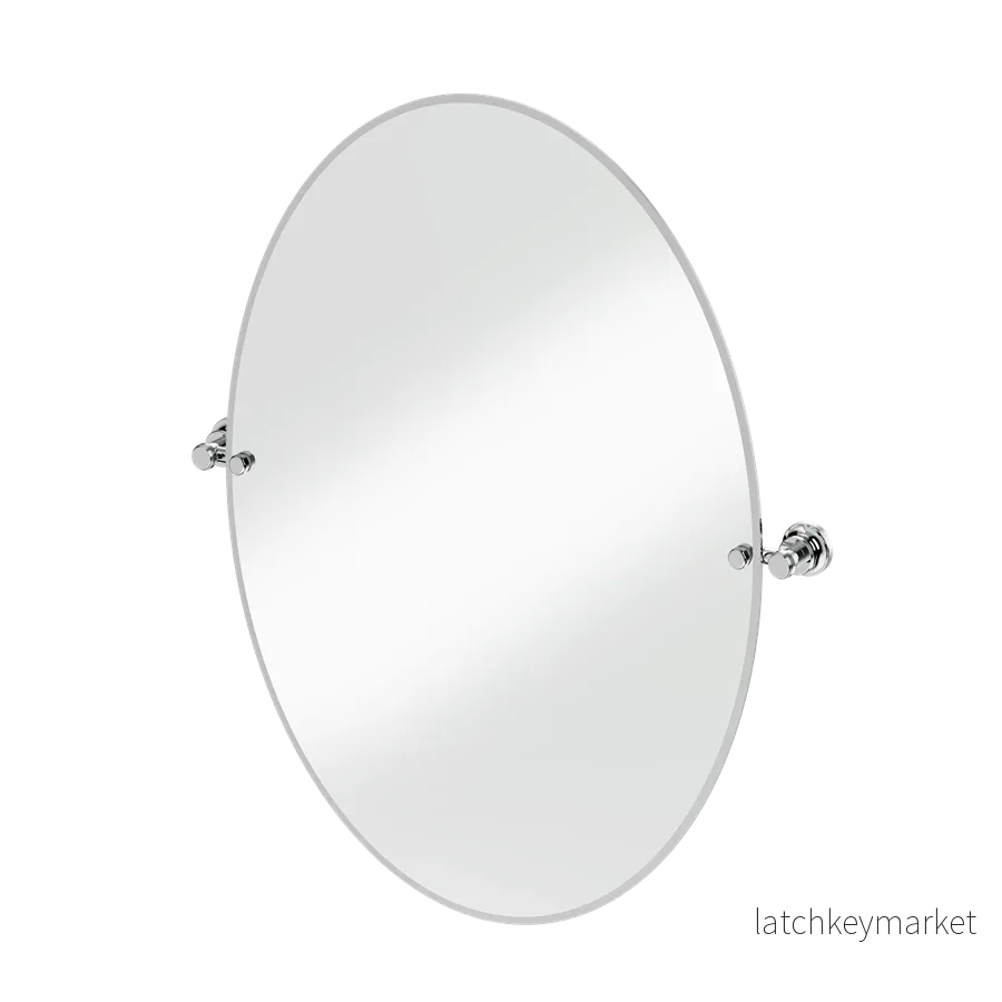Burlington spegel oval 60x80cm med väggfästen - Bild 3