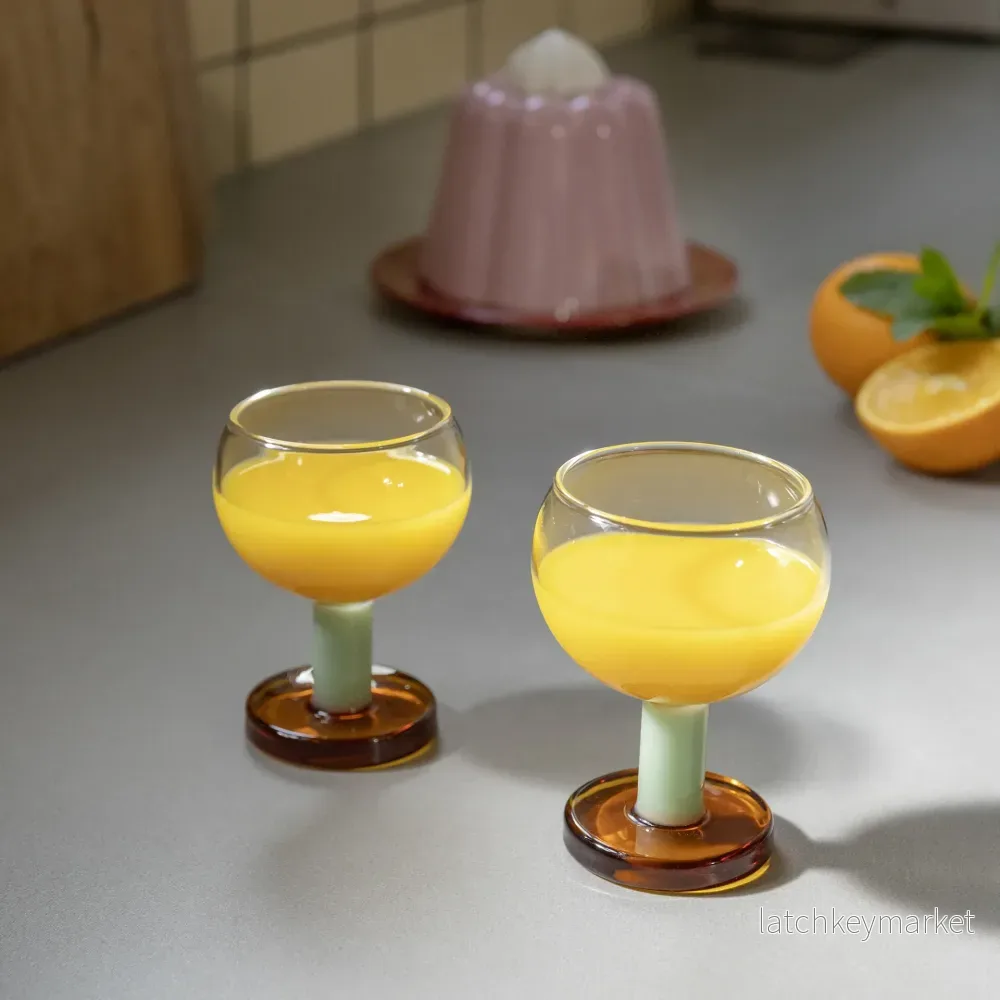 Glass Cantine Amber 2-p Glass Cantine Amber 2-p
