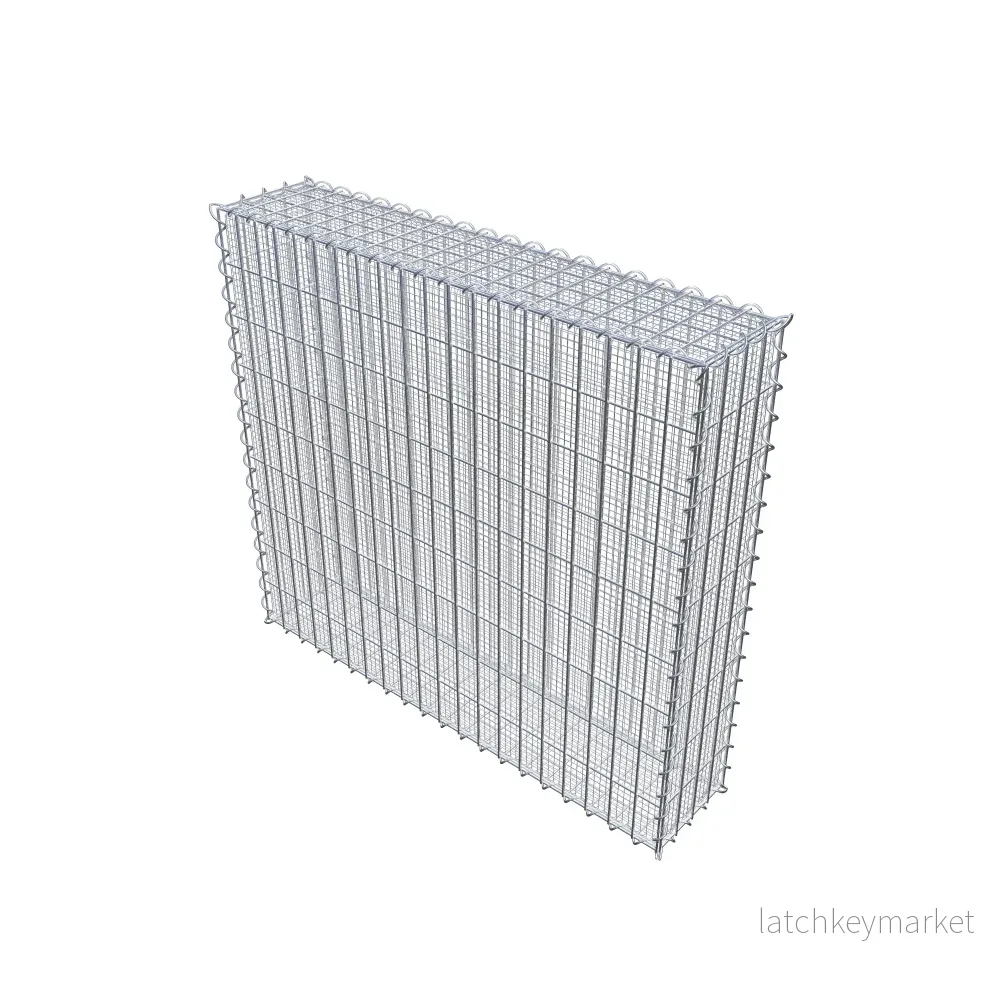 Sandgabion 100 cm x 90 cm x 20 cm (L x H x D), maskstorlek 5 cm x 10 cm, spiral - Bild 2