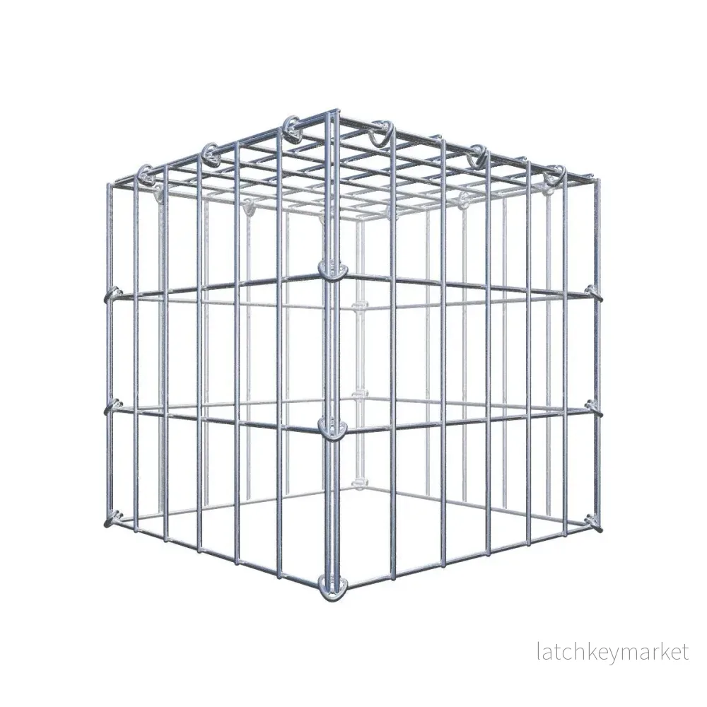 Extra gabion typ 3 30 cm x 30 cm x 30 cm (L x H x D), maskstorlek 5 cm x 10 cm, C-ring Extra gabion typ 3 30 cm x 30 cm x 30 cm (L x H x D), maskstorlek 5 cm x 10 cm, C-ring