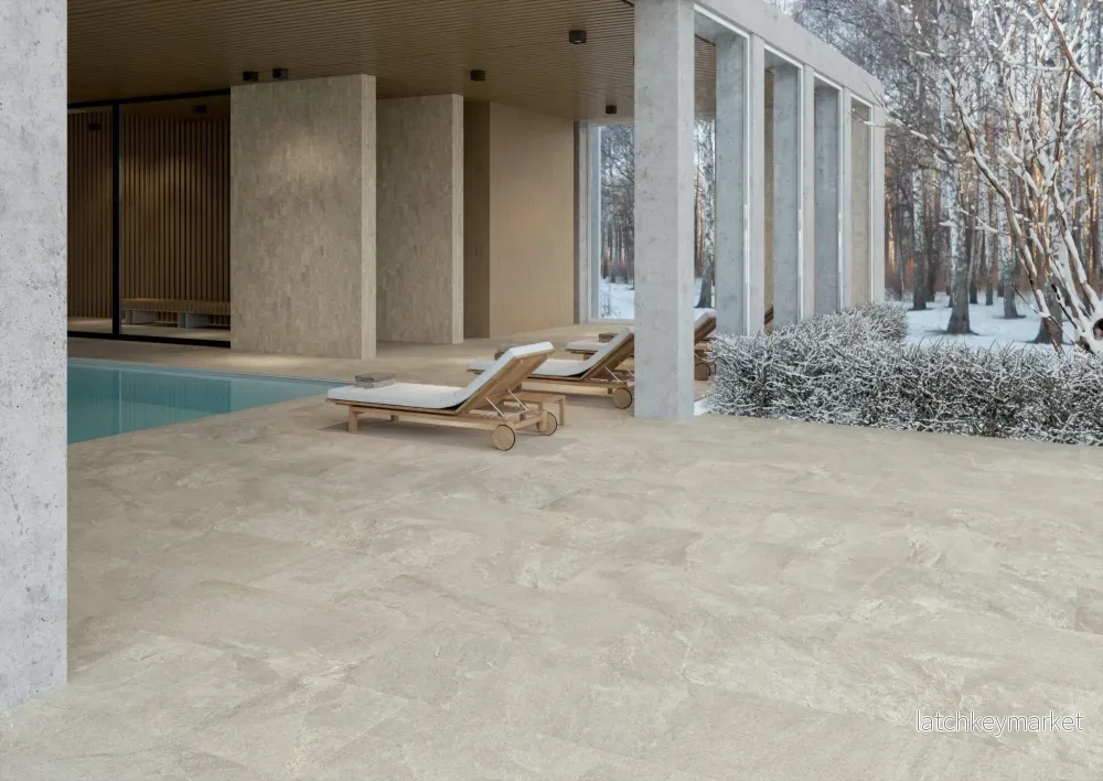 Granitkeramik Bräcke Sandgrå Uteklinker - Bild 2