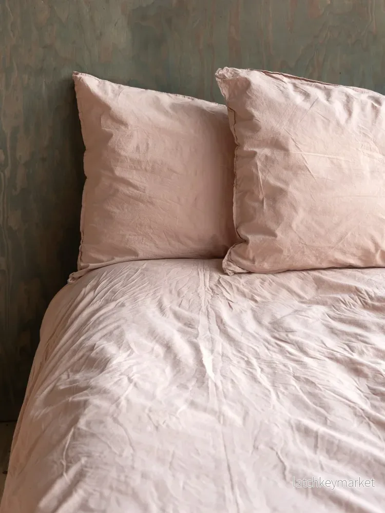 Crinkle Påslakanset, Nude Pink - Bild 2