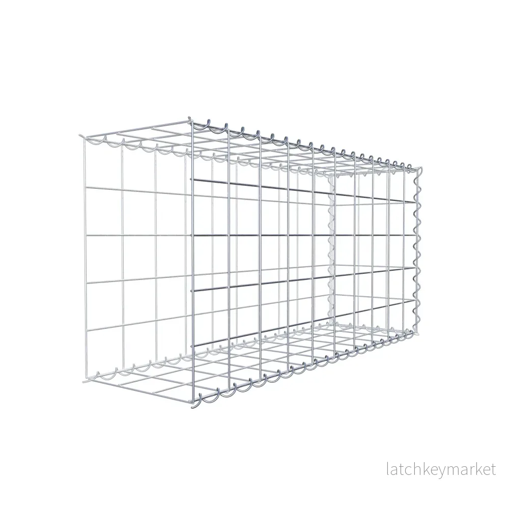 Påväxt gabion typ 2 100 cm x 50 cm x 30 cm (L x H x D), maskstorlek 10 cm x 10 cm, spiral - Bild 3