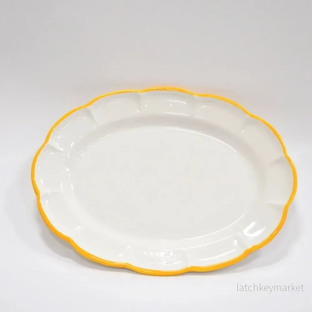Oval Tray Yellow Line - Bild 2