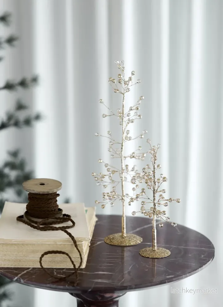 Crysilia dekoration H30 cm. ljust guld - Bild 3