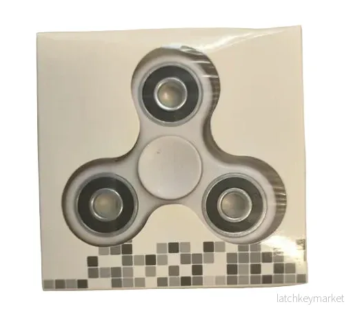 Fidget Spinner – Vit med kullager
