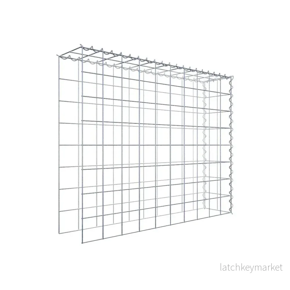 Extra gabion typ 4 100 cm x 80 cm x 20 cm (L x H x D), maskstorlek 10 cm x 10 cm, spiral Extra gabion typ 4 100 cm x 80 cm x 20 cm (L x H x D), maskstorlek 10 cm x 10 cm, spiral