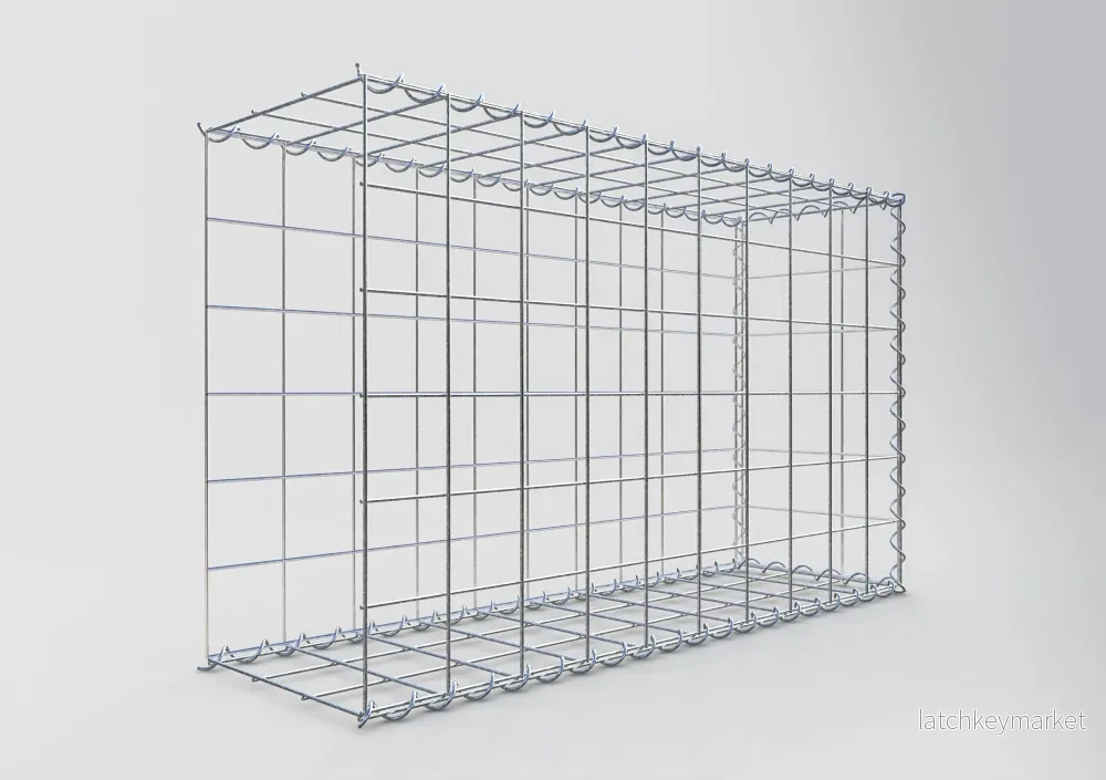 Påväxt gabion typ 2 100 cm x 60 cm x 30 cm (L x H x D), maskstorlek 10 cm x 10 cm, spiral - Bild 2