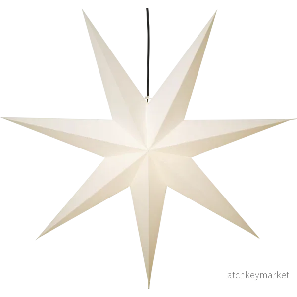 Adventsstjärna Pappersstjärna Frozen vit 140 cm Adventsstjärna Pappersstjärna Frozen vit 140 cm