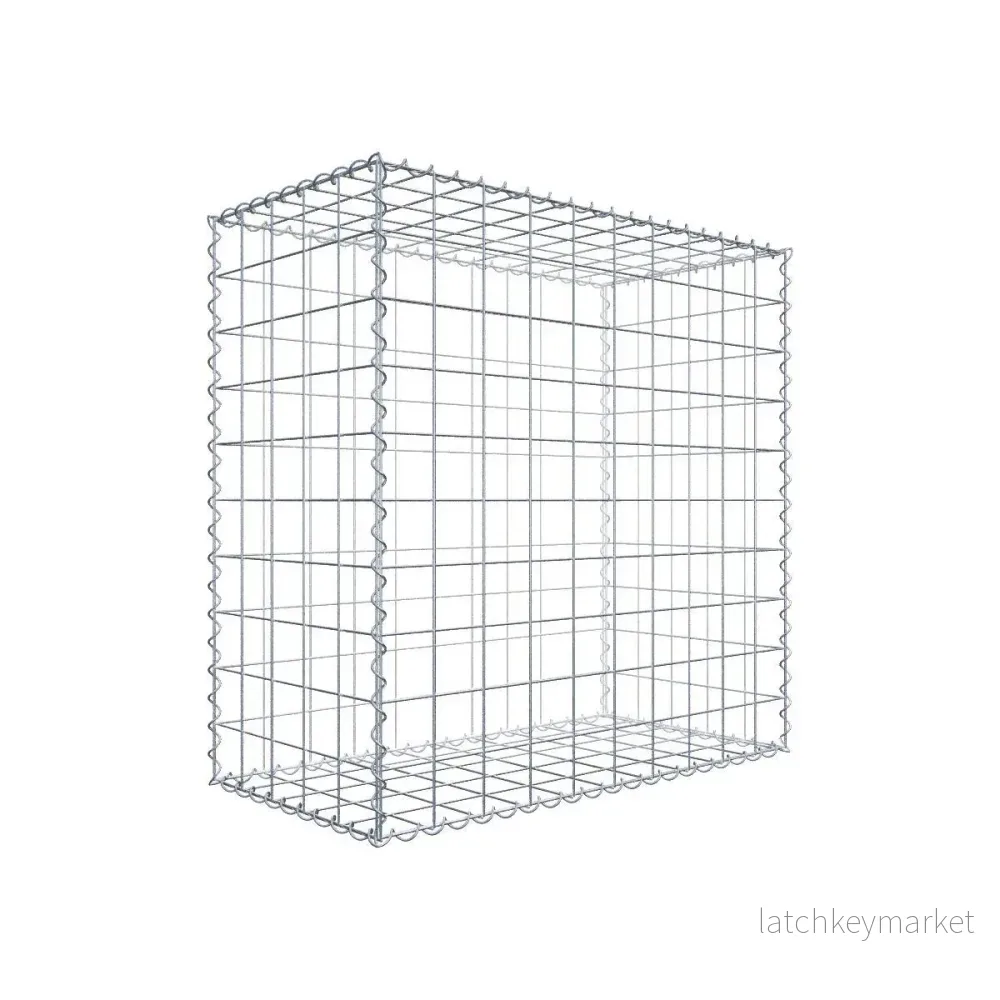 Gabion 100 cm x 100 cm x 50 cm (L x H x D), maskstorlek 10 cm x 10 cm, spiral Gabion 100 cm x 100 cm x 50 cm (L x H x D), maskstorlek 10 cm x 10 cm, spiral
