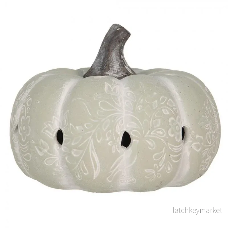 Dekoration Pumpa Ø 23×18 Cm Grön REA Dekoration Pumpa Ø 23×18 Cm Grön REA