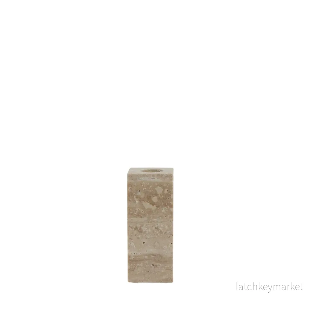 Travina ljushållare L4XH10XB4 cm. sand Travina ljushållare L4XH10XB4 cm. sand