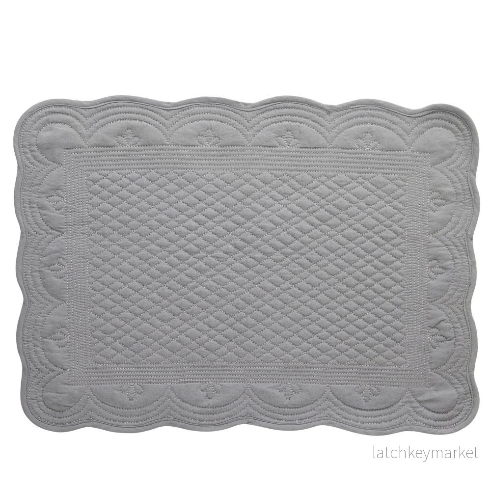 Estrid underlägg 48,5×33,5 cm. grå