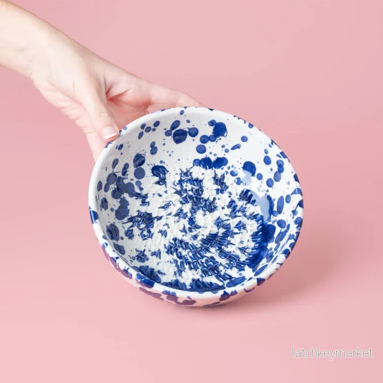 Ceramic Garlic Grater Plate - Medium Persian Blue - Bild 2