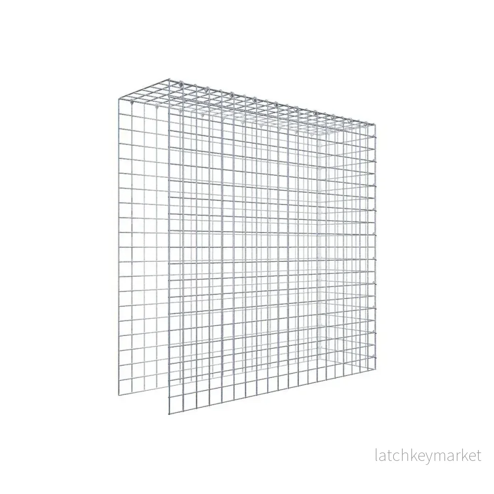 Extra gabion typ 4 100 cm x 100 cm x 30 cm (L x H x D), maskstorlek 5 cm x 5 cm, C-ring