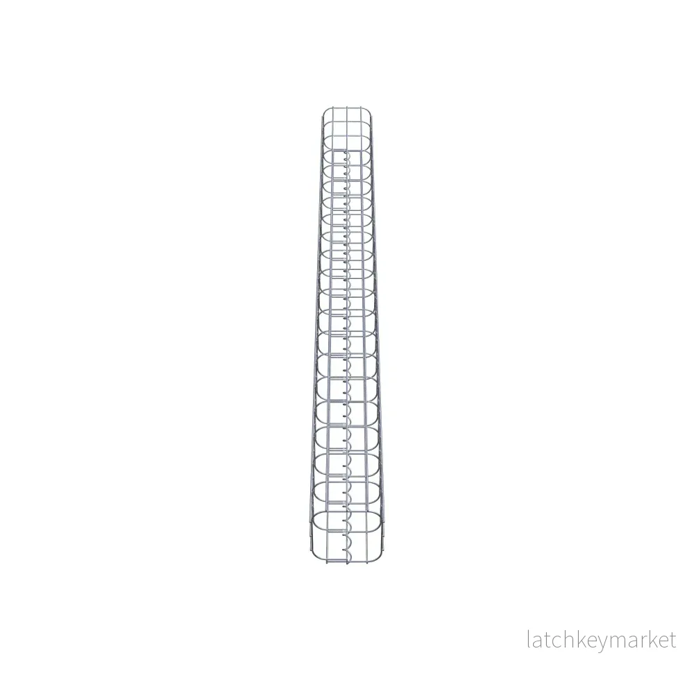 Gabionpelare kvadrat 17 cm x 17 cm, 200 cm höjd, MW 5 cm x 10 cm - Bild 3