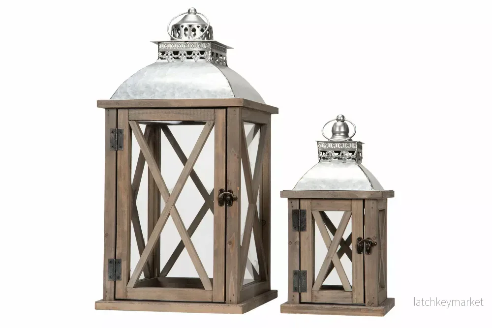Ljuslykta Trä Zink Old Wood 2-pack HH Ljuslykta Trä Zink Old Wood 2-pack HH