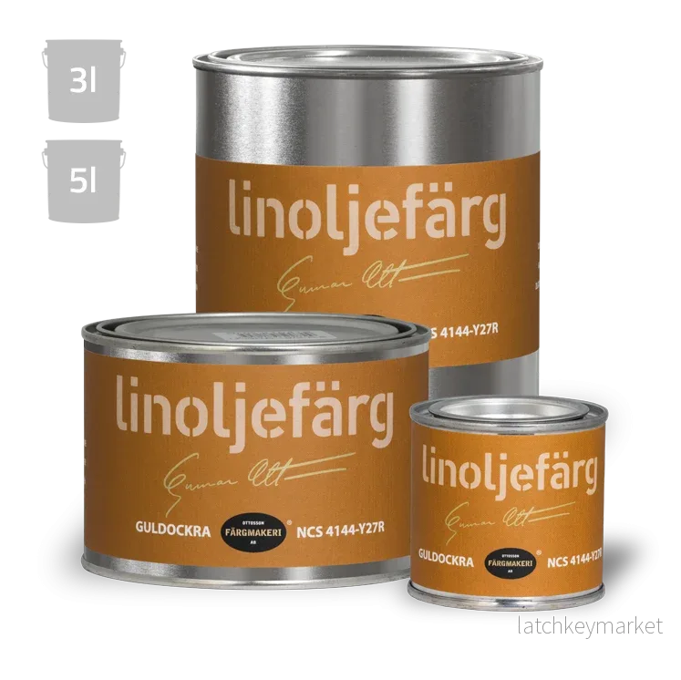 Guldockra linoljefärg Ottossons Guldockra linoljefärg Ottossons