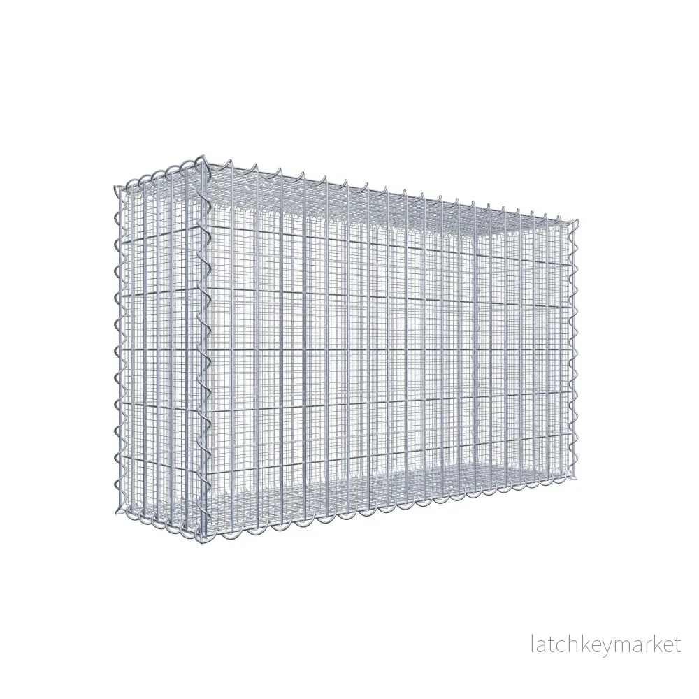 Sandgabion 100 cm x 60 cm x 30 cm (L x H x D), maskstorlek 5 cm x 10 cm, spiral