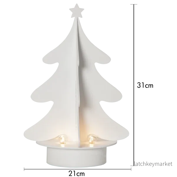 Adventsljusstake Julgran Vit 31 cm - Bild 3