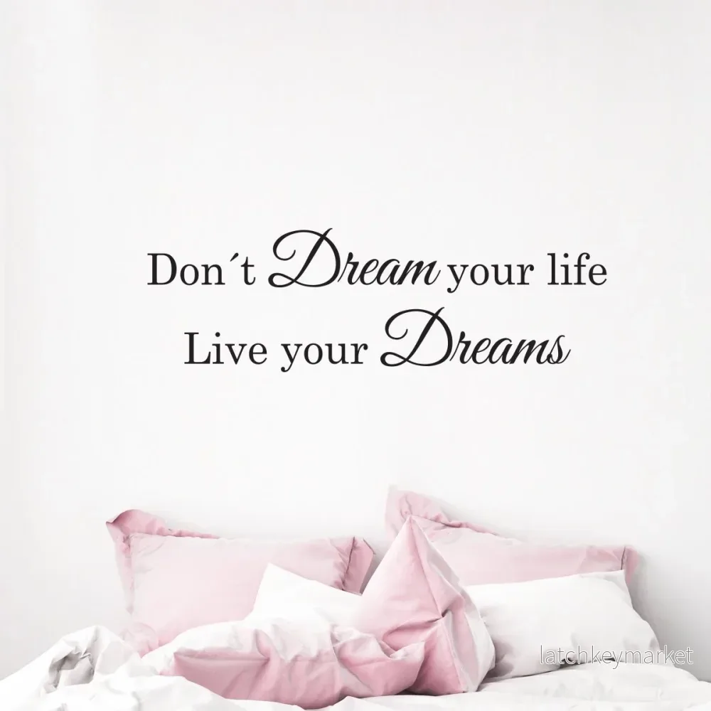 Väggord Don´t dream your life Väggord Don´t dream your life