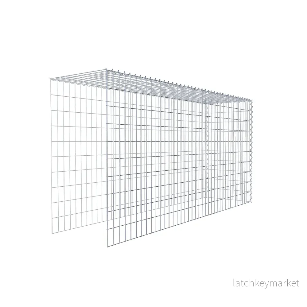 Extra gabion typ 4 200 cm x 100 cm x 50 cm (L x H x D), maskstorlek 5 cm x 10 cm, spiral - Bild 3