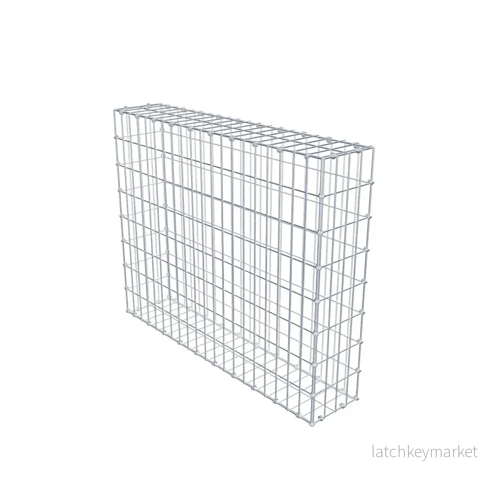 Gabion 100 cm x 80 cm x 20 cm (L x H x D), maskstorlek 5 x 10 cm, spiralring Gabion 100 cm x 80 cm x 20 cm (L x H x D), maskstorlek 5 x 10 cm, spiralring