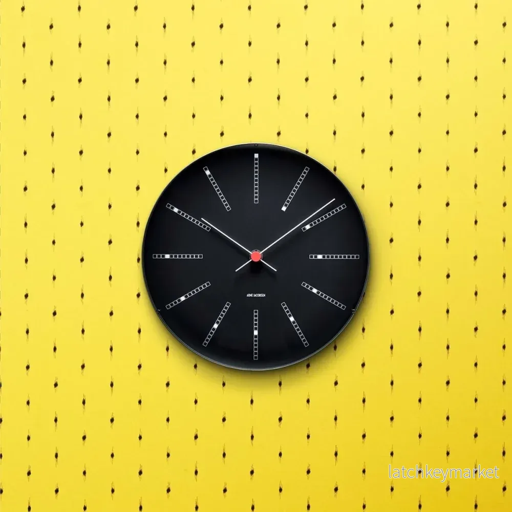 AJ Bankers Wallclock Black - Bild 3