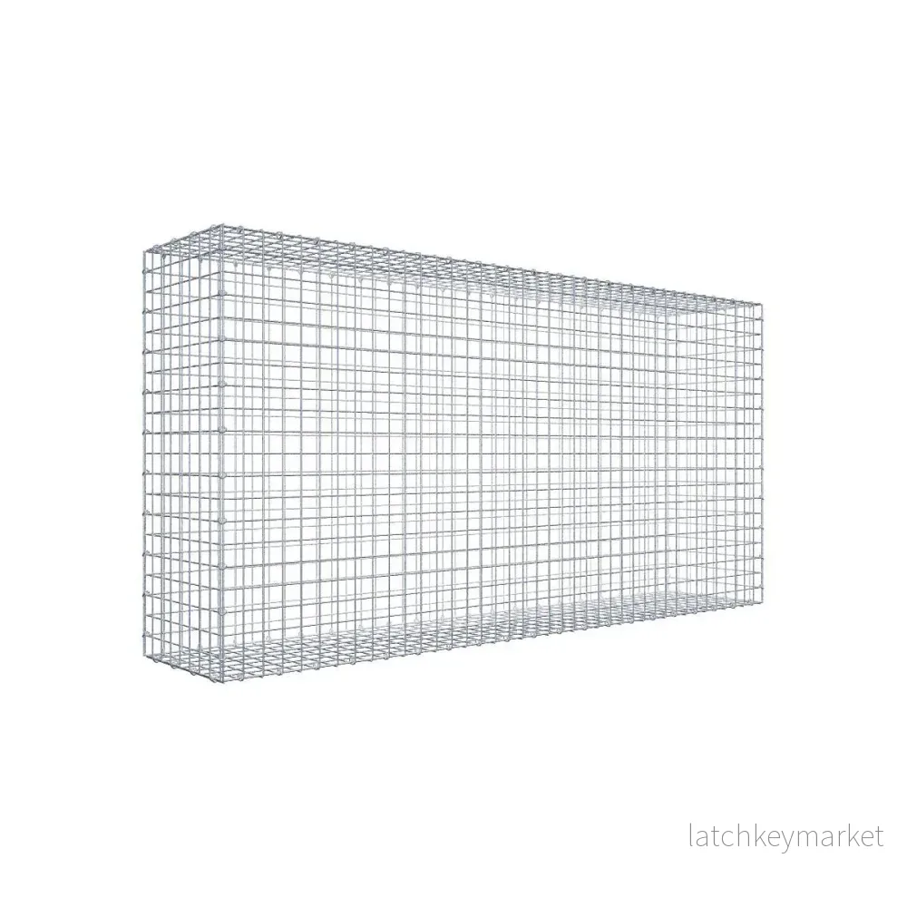 Gabion 200 cm x 100 cm x 40 cm (L x H x D), maskstorlek 5 cm x 5 cm, C-ring Gabion 200 cm x 100 cm x 40 cm (L x H x D), maskstorlek 5 cm x 5 cm, C-ring
