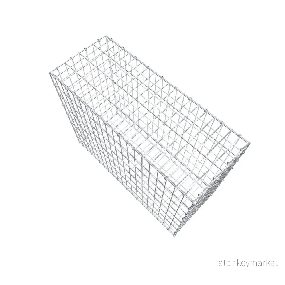 Gabion 100 cm x 80 cm x 40 cm (L x H x D), maskstorlek 5 x 10 cm, spiralring - Bild 3