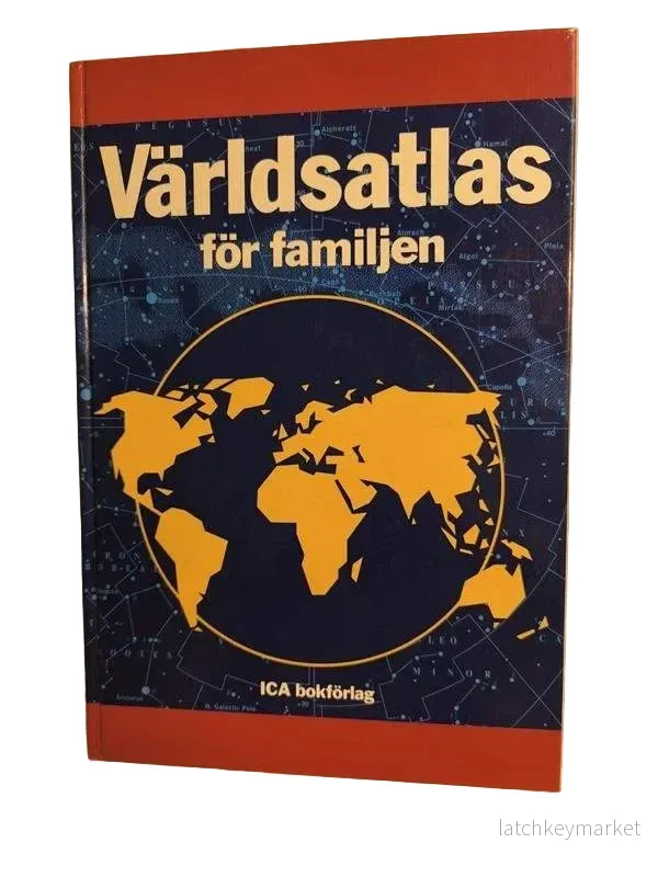 Världsatlas för familjen, ICA bokförlag, år 1992