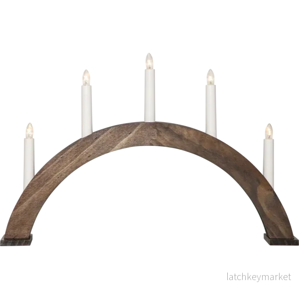 Adventsljusstake ALBO 51,5x6x33 cm Vanötsbrun - Bild 2