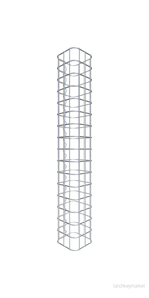 Gabionpelare fyrkant 17 cm x 17 cm, 80 cm hög, MW 5 cm x 5 cm Gabionpelare fyrkant 17 cm x 17 cm, 80 cm hög, MW 5 cm x 5 cm
