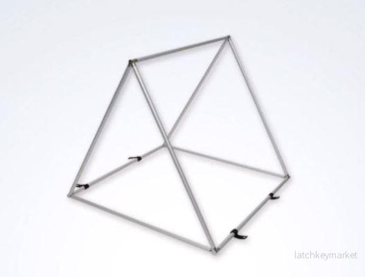 Enkelsidig A-ram i aluminium 100 x 100 cm. - Bild 2