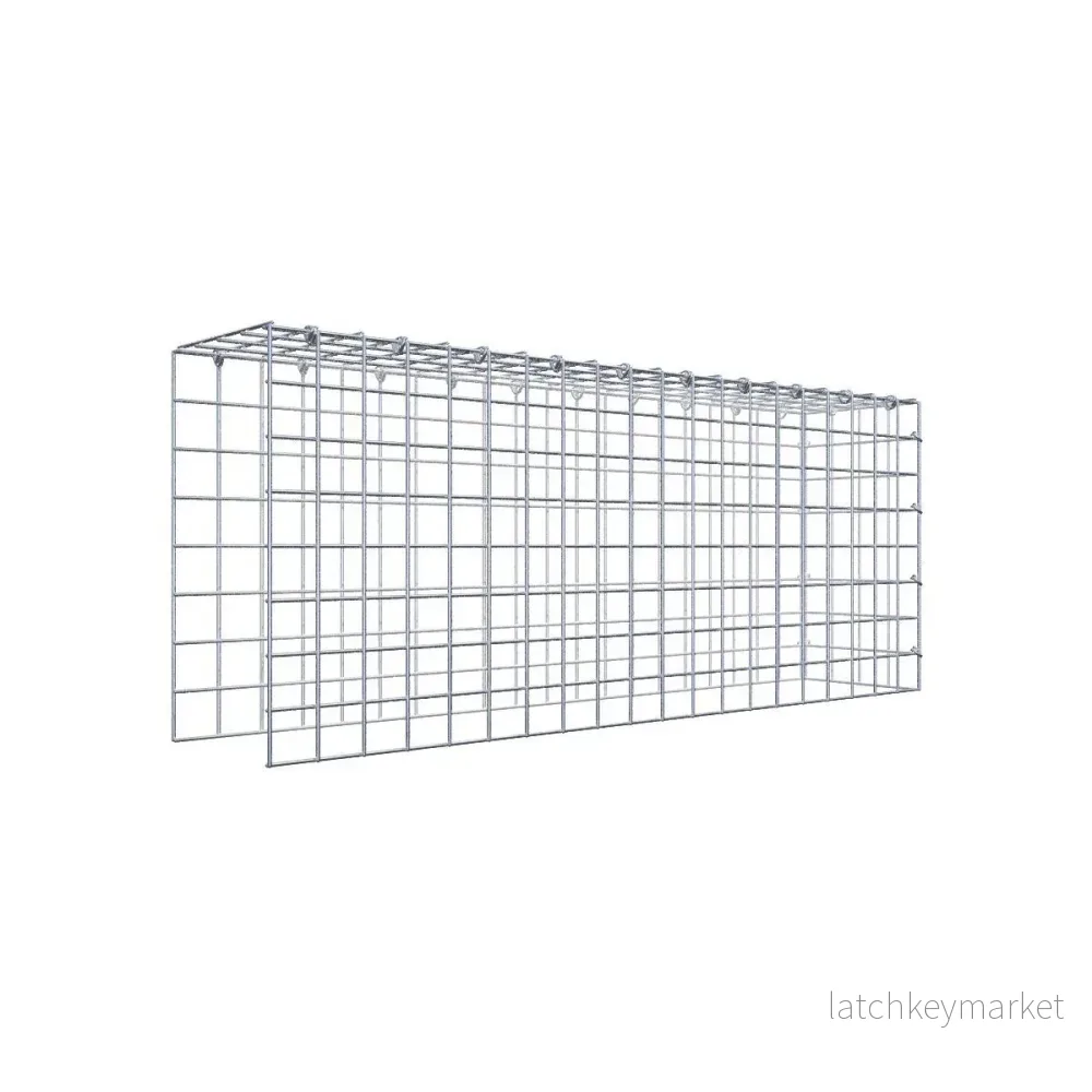 Typ 4 påbyggnadsgabion 100 cm x 40 cm x 20 cm (L x H x D), maskstorlek 5 cm x 5 cm, C-ring Typ 4 påbyggnadsgabion 100 cm x 40 cm x 20 cm (L x H x D), maskstorlek 5 cm x 5 cm, C-ring