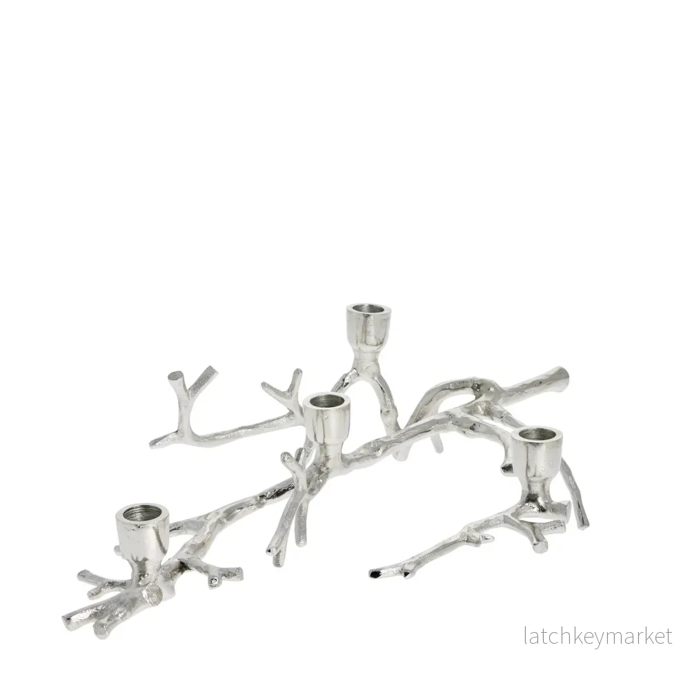 Marline adventsljusstake H12 cm. silver Marline adventsljusstake H12 cm. silver