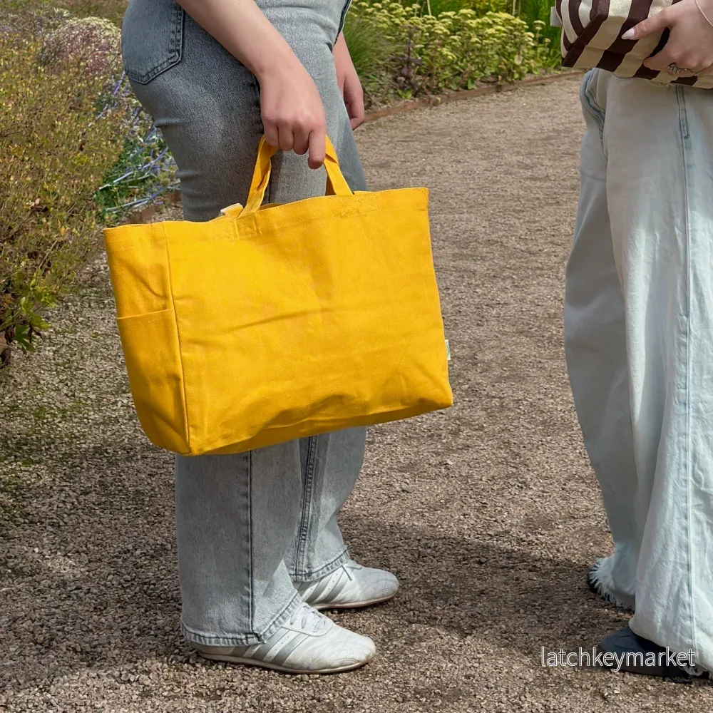 Tote bag låg – Gul Tote bag låg – Gul