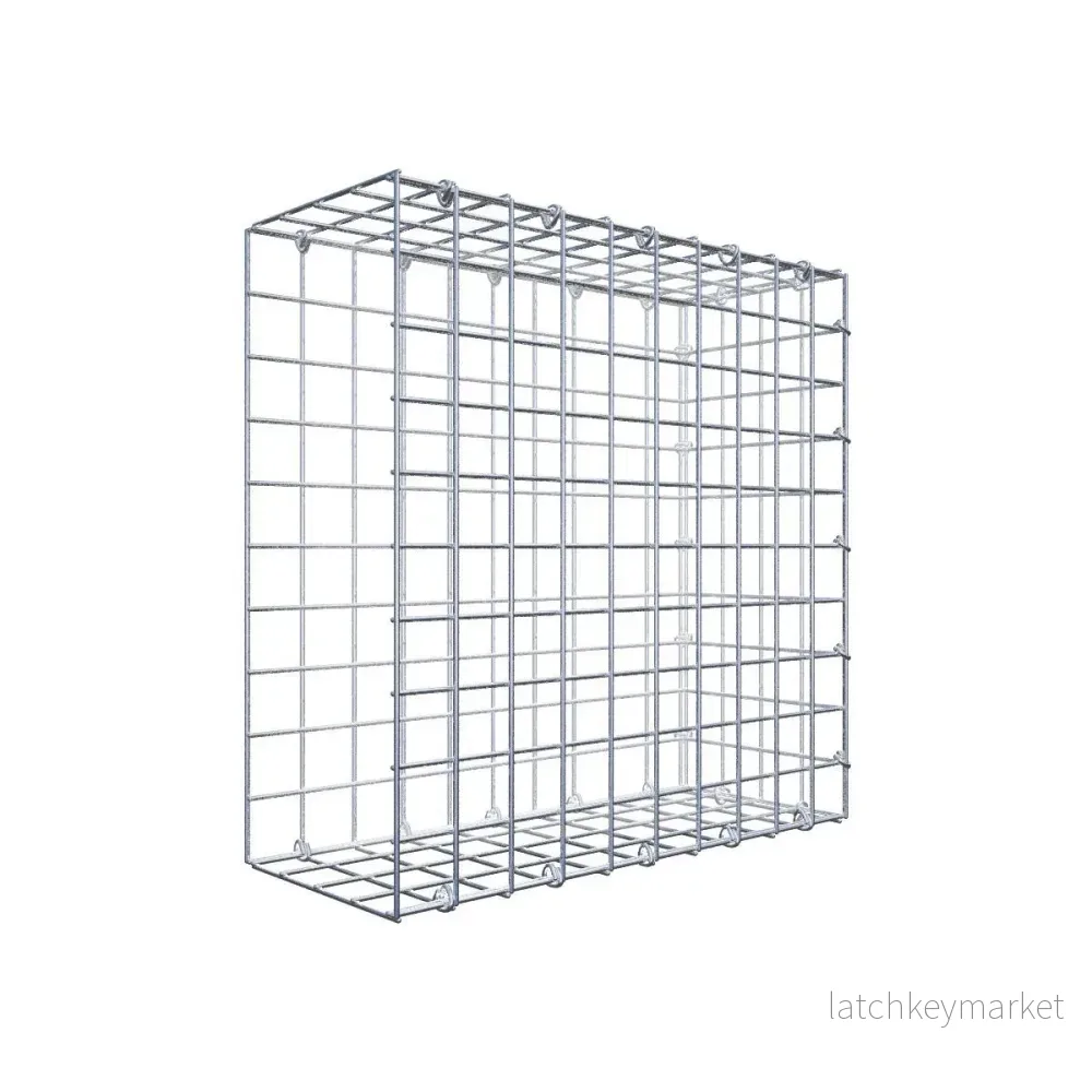 Fästbar gabion typ 2 50 cm x 50 cm x 20 cm (L x H x D), maskstorlek 5 cm x 5 cm, C-ring Fästbar gabion typ 2 50 cm x 50 cm x 20 cm (L x H x D), maskstorlek 5 cm x 5 cm, C-ring