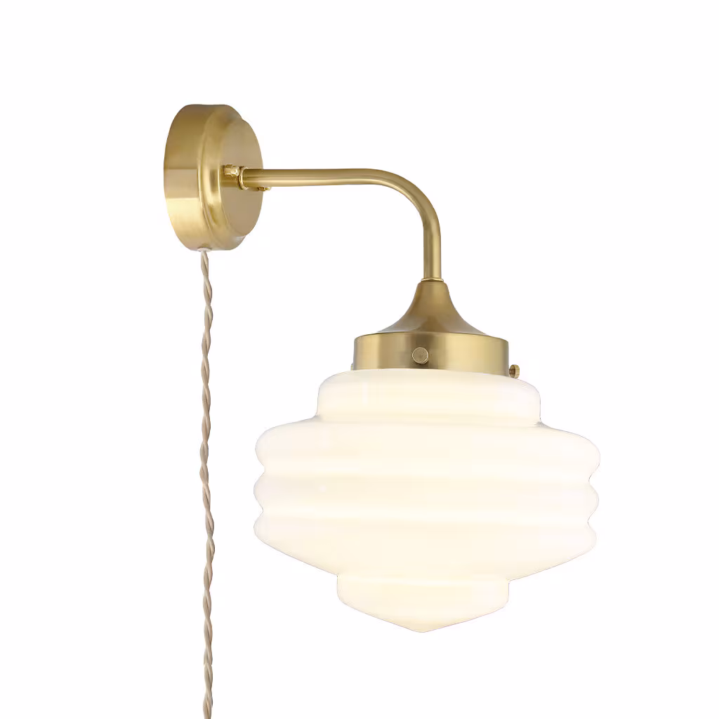 Vägglampa Valter Mässing/Opal Vit - Bild 3
